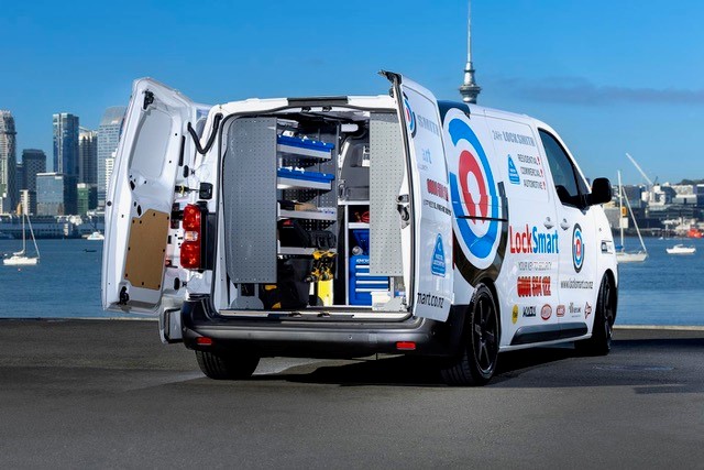 LockSmart locksmith installing a commercial drop safe at an Auckland business